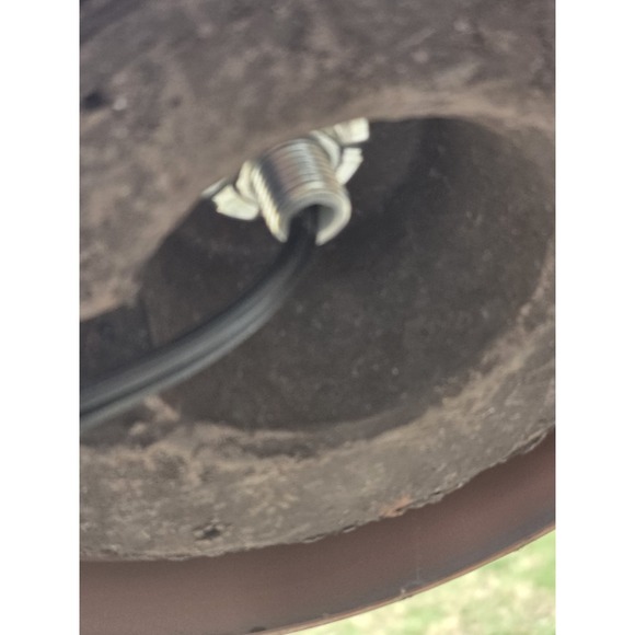 Tiffany Inspired Mission Lamp Amber Orange Stained Bronze 23 - Picture 8 of 9